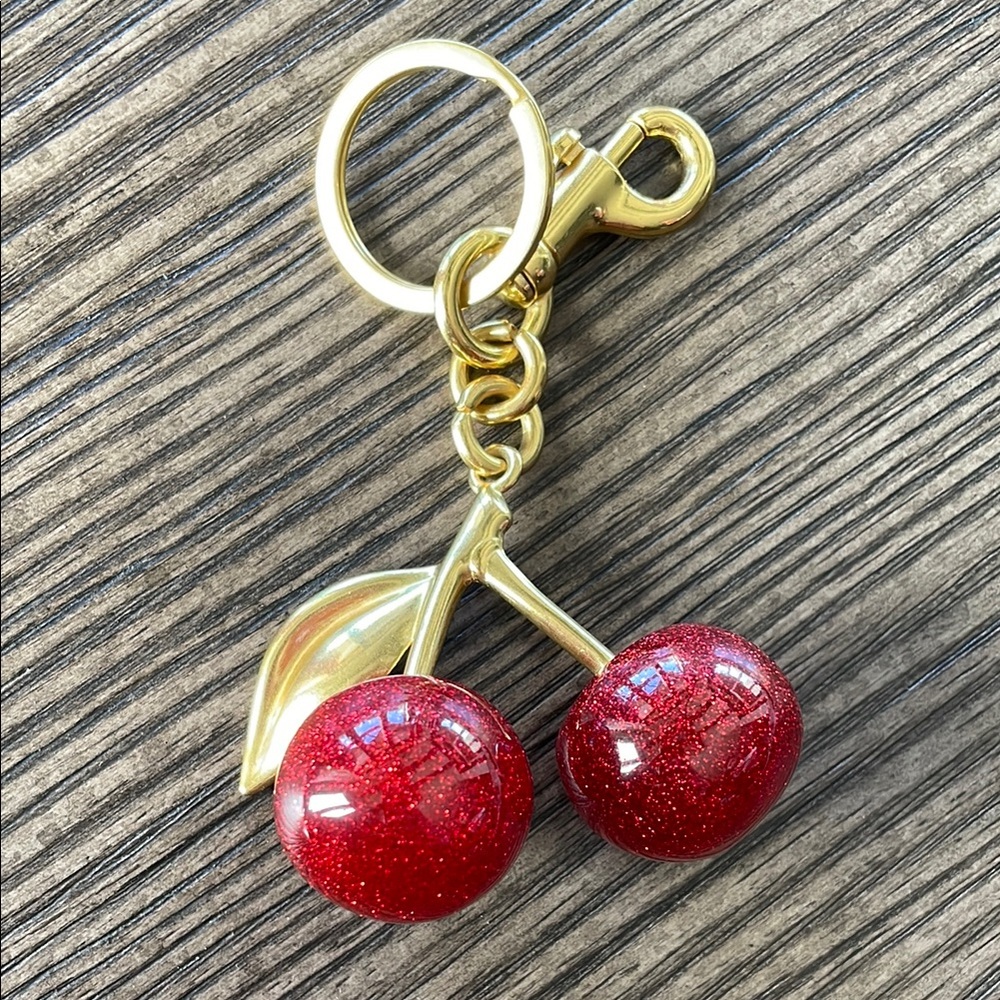 Cherry Bag Charm Key Ring